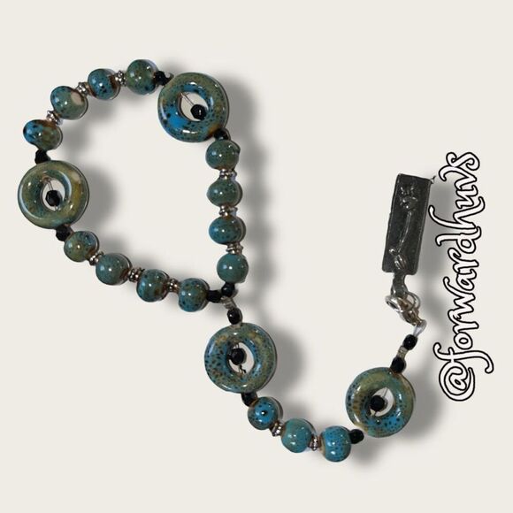 Bundle Sale 3 for $15 | Glazed Ceramic Purse Charm - Picture 1 of 9